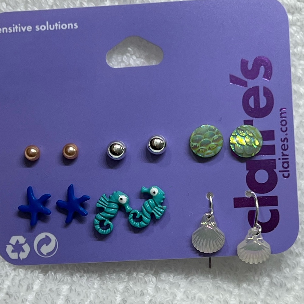 Claire’s Earring - New - 6 pairs - bundle for additional discount BOX2